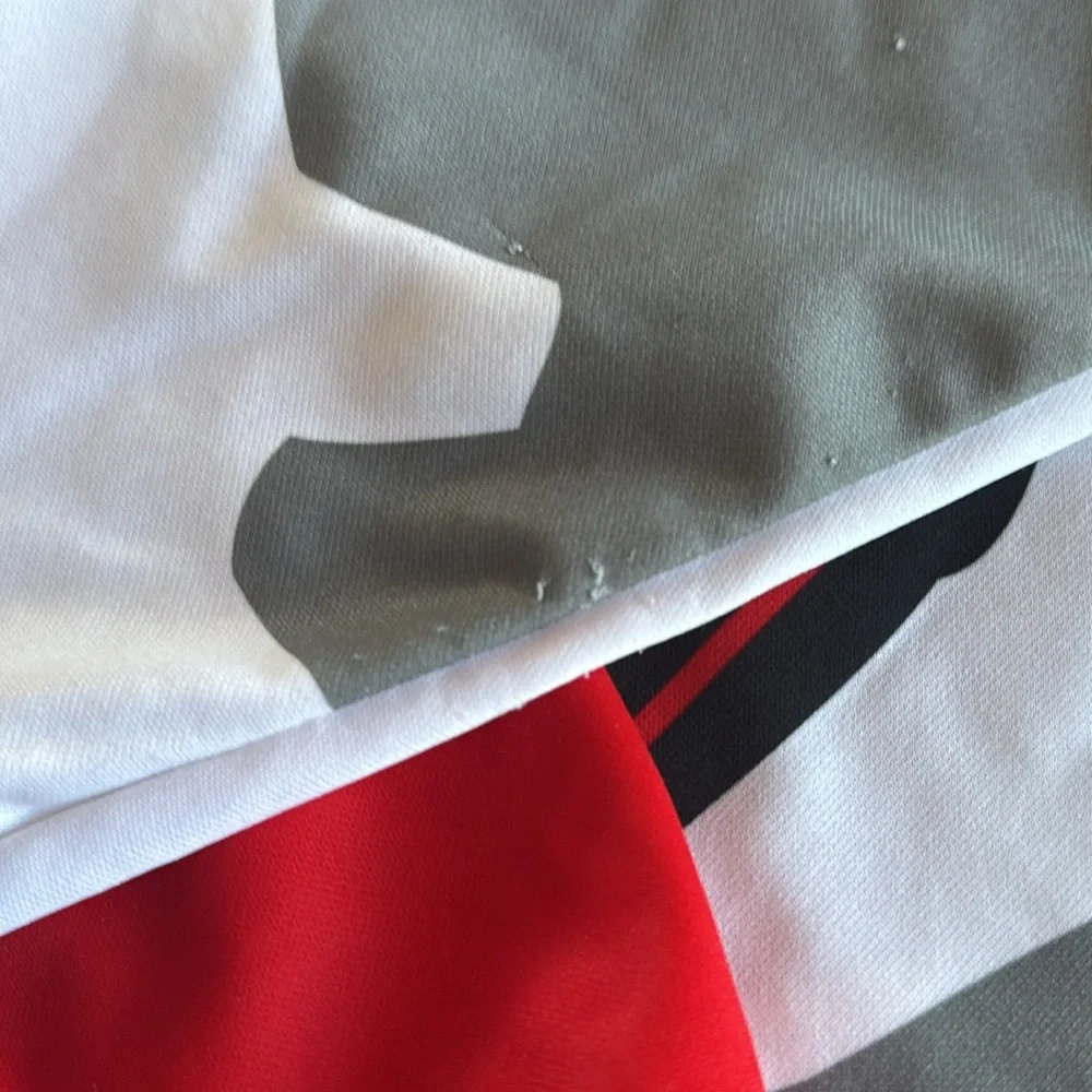 ANSR Red and Black Jersey with Asymmetrical Design and Bold Graphics Youth XL